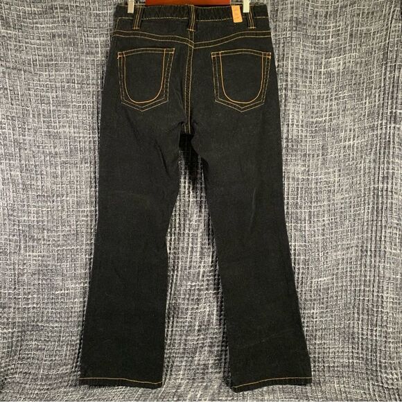 TOMMY HILFIGER Black Hipster Boot Corduroy Pants Women's 12 #772 - Picture 3 of 13